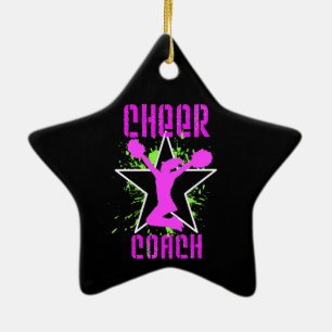 Cheer Coach Ceramic Tree Decoration