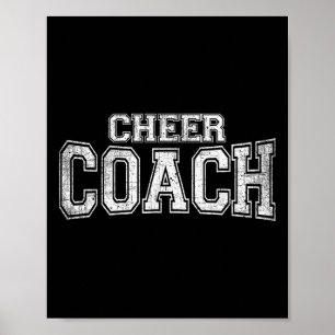 Cheer Coach Cheerleading Coaches Team Tee Poster
