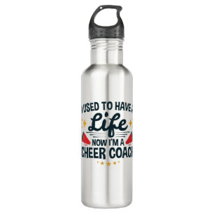 Cheer Coach Funny Used to Have a Life 710 Ml Water Bottle