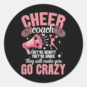 Cheer Coach G Accessories - Cheer Coach Classic Round Sticker