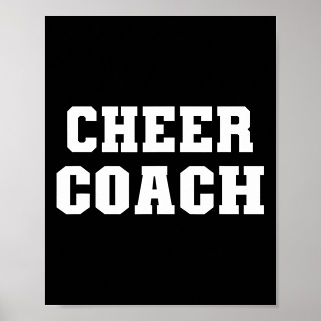 Cheer Coach Gift Cheerleading Coach Cheer Practice Poster (Front)