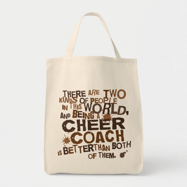 Cheer Coach Gift Tote Bag (Front)