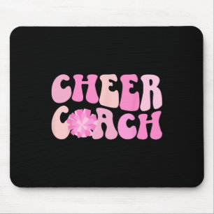 Cheer Coach Groovy Cheerleading Coach Cheerleader Mouse Mat