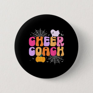 Cheer Coach - Halloween Cheerleader Cheerleading C 6 Cm Round Badge