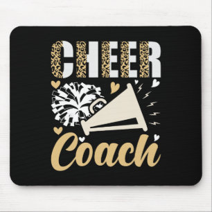 Cheer Coach Leopard Cheerleading Coach _1 Mouse Mat