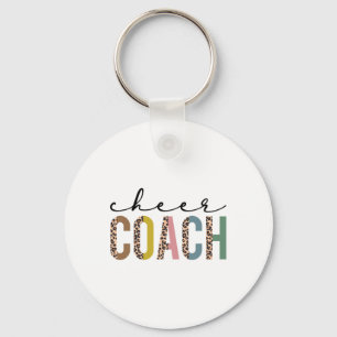Cheer Coach Leopard Cheerleading Props Cute Cheer Key Ring