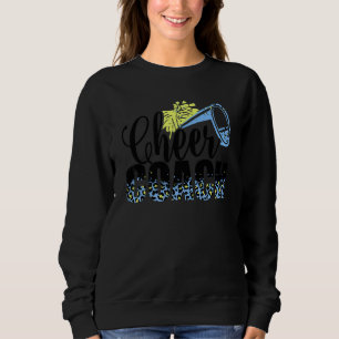 Cheer Coach Leopard Cheerleading Props Cute Cheer Sweatshirt