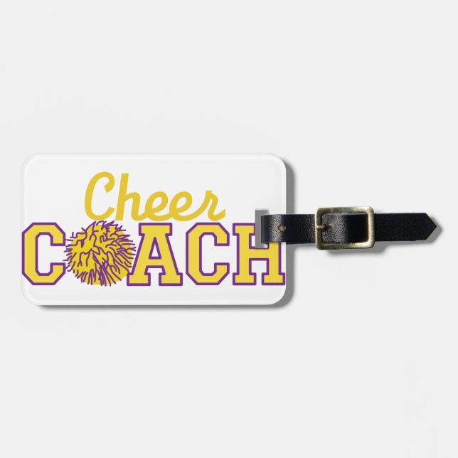 Cheer Coach Luggage Tag (Front Horizontal)