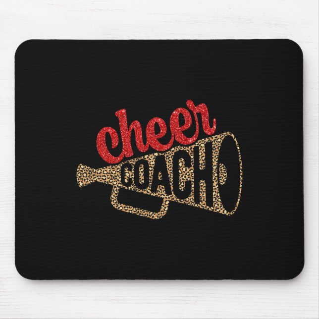 Cheer Coach Megaphone Cheerleader Coach  Mouse Mat (Front)