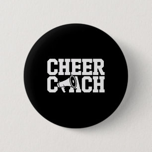 Cheer Coach Squad Leader Cheerleading Mentor 6 Cm Round Badge