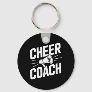 Cheer Coach Veteran Cheerleading Advisor Sports Te Key Ring