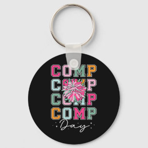 Cheer Comp Day Cheerleader Competition Day Cheerle Key Ring