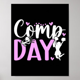 Cheer Comp Day Cheerleader Competition Day Cheerle Poster