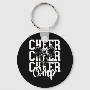 Cheer Comp Day Cheerleading Competition Day Cheerl Key Ring