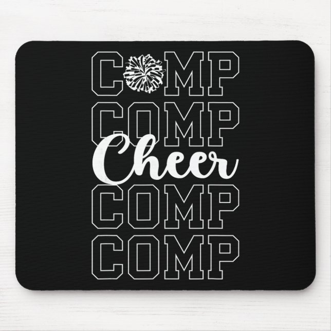 Cheer Comp Day Cheerleading Competition Day Cheerl Mouse Mat (Front)