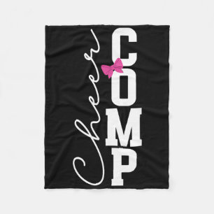 Cheer Comp Day Cheerleading Competition Day Coquet Fleece Blanket