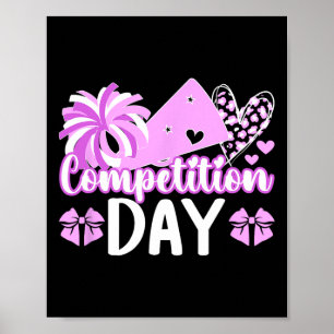 Cheer Competition Day Cheerleading Comp Day Cheerl Poster