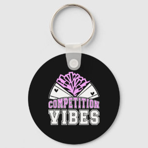 Cheer Competition Day Vibes Cheerleader Comp Day _ Key Ring