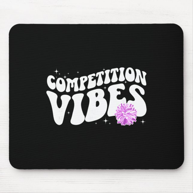 Cheer Competition Day Vibes Cheerleading Comp Day  Mouse Mat (Front)