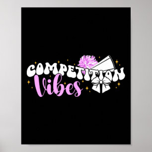 Cheer Competition Day Vibes Cheerleading Comp Day  Poster