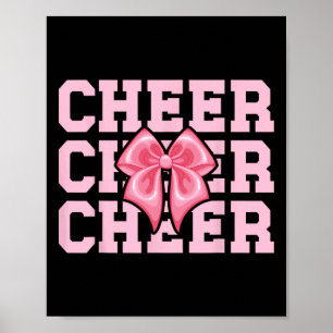 Cheer Coquette Cheerleader Cheerleading Poster