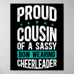 Cheer Cousin Proud Cousin Of A Cheerleader Cousin Poster