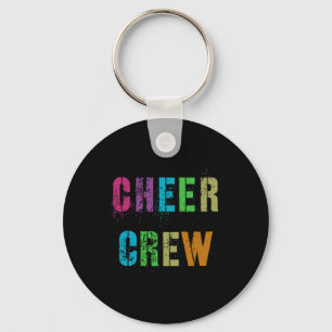 Cheer Crew Cheerleading Team School Cheerleader Sq Key Ring