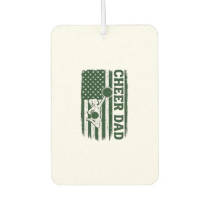 Cheer Dad American Flag Vintage Vector Design_1 Car Air Freshener