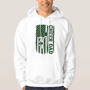 Cheer Dad American Flag Vintage Vector Design_1 Hoodie