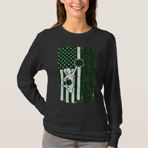 Cheer Dad American Flag Vintage Vector Design_1 T-Shirt