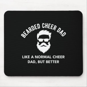 Cheer Dad Bearded Definition Cheerleading Funny _1 Mouse Mat