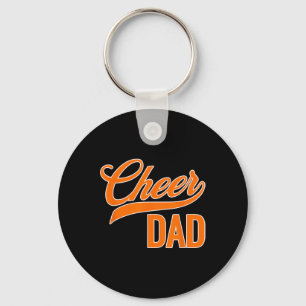 Cheer Dad Blue And Orange Cheerleading Matching Pa Key Ring