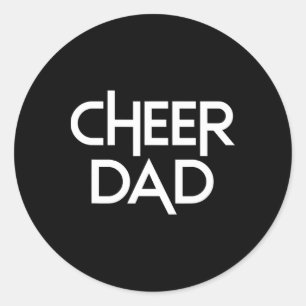 Cheer Dad Cheerleading _6 Classic Round Sticker