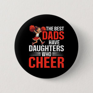 Cheer Dad Cheerleading Fathers Day _1  6 Cm Round Badge