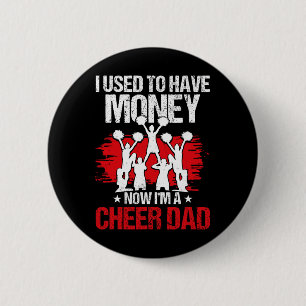 Cheer Dad Cheerleading Fathers Day  6 Cm Round Badge