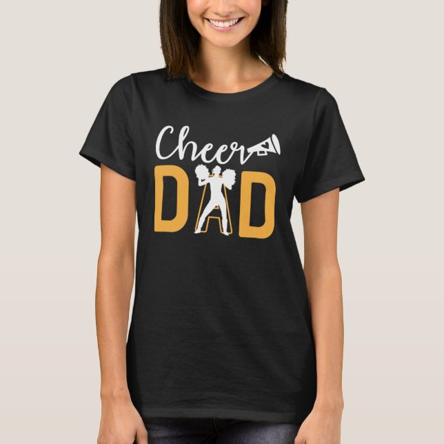 Cheer Dad Cheerleading Man Cheerleader T-Shirt (Front)