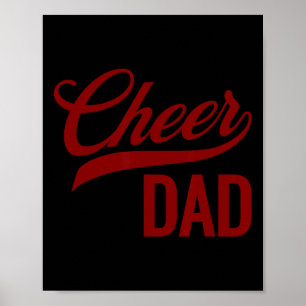 Cheer Dad Cheerleading Matching Parents Poster