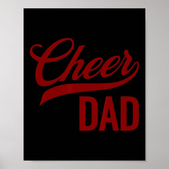 Cheer Dad Cheerleading Matching Parents  Poster (Front)