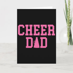 Cheer Dad Cheerleading Pink  Card