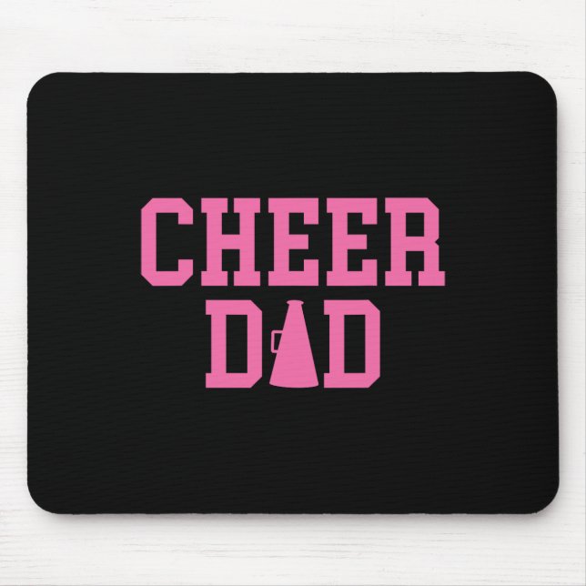 Cheer Dad Cheerleading Pink  Mouse Mat (Front)
