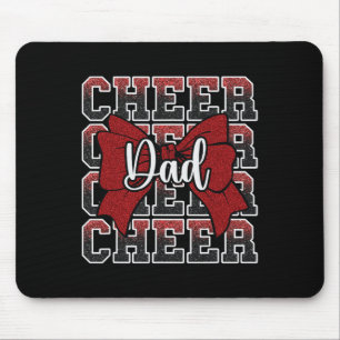 Cheer Dad Daddy Bow Sport Cheerleader Cheerleading Mouse Mat