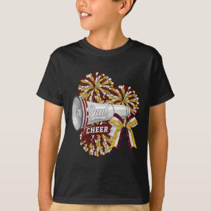 Cheer Dad Daddy Bow Sport Cheerleader Cheerleading T-Shirt