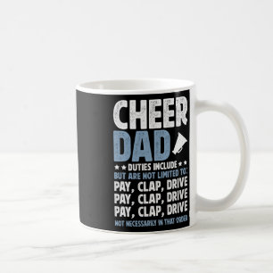 Cheer Dad Duties Cheerleading Dad Of A Cheerleader Coffee Mug