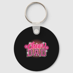 Cheer Dad Father's Day Cheerleader Papa Daddy Chee Key Ring