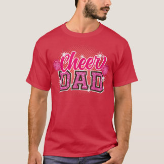 Cheer Dad Father's Day Cheerleader Papa Daddy Chee T-Shirt