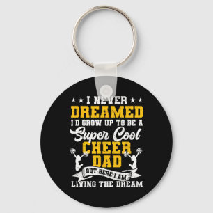 Cheer Dad Funny Cheerleader Dad Cheerleading Distr Key Ring