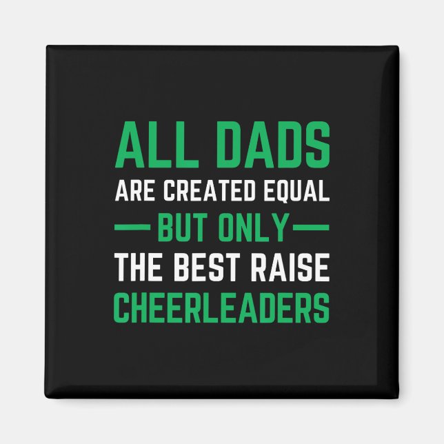 Cheer Dad Green Best Cheerleading  Magnet (Front)