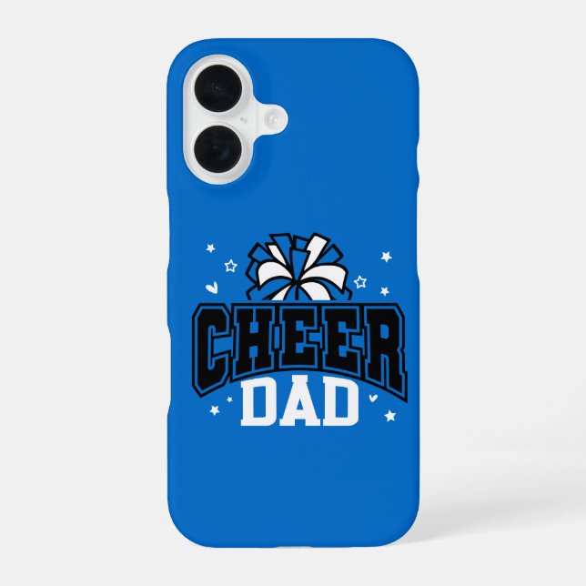Cheer Dad iPhone 16 Case (Back)