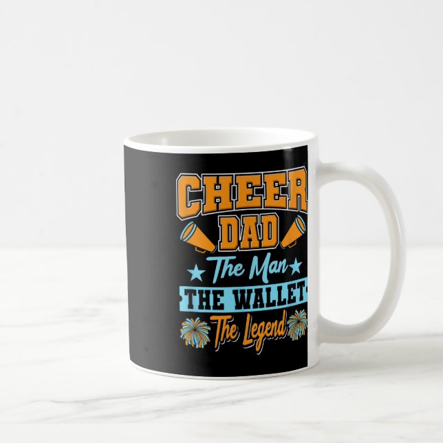 Cheer Dad Man Wallet Legend Quote Funny Cheerleade Coffee Mug (Right)
