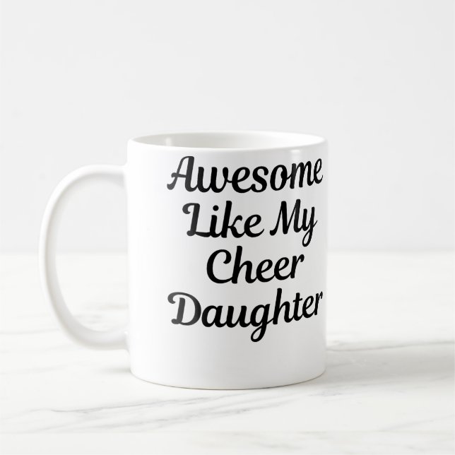 Cheer Dad Mum Cheerleading Coffee Mug (Left)